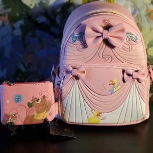 Loungefly disney princess mini backpack with coin